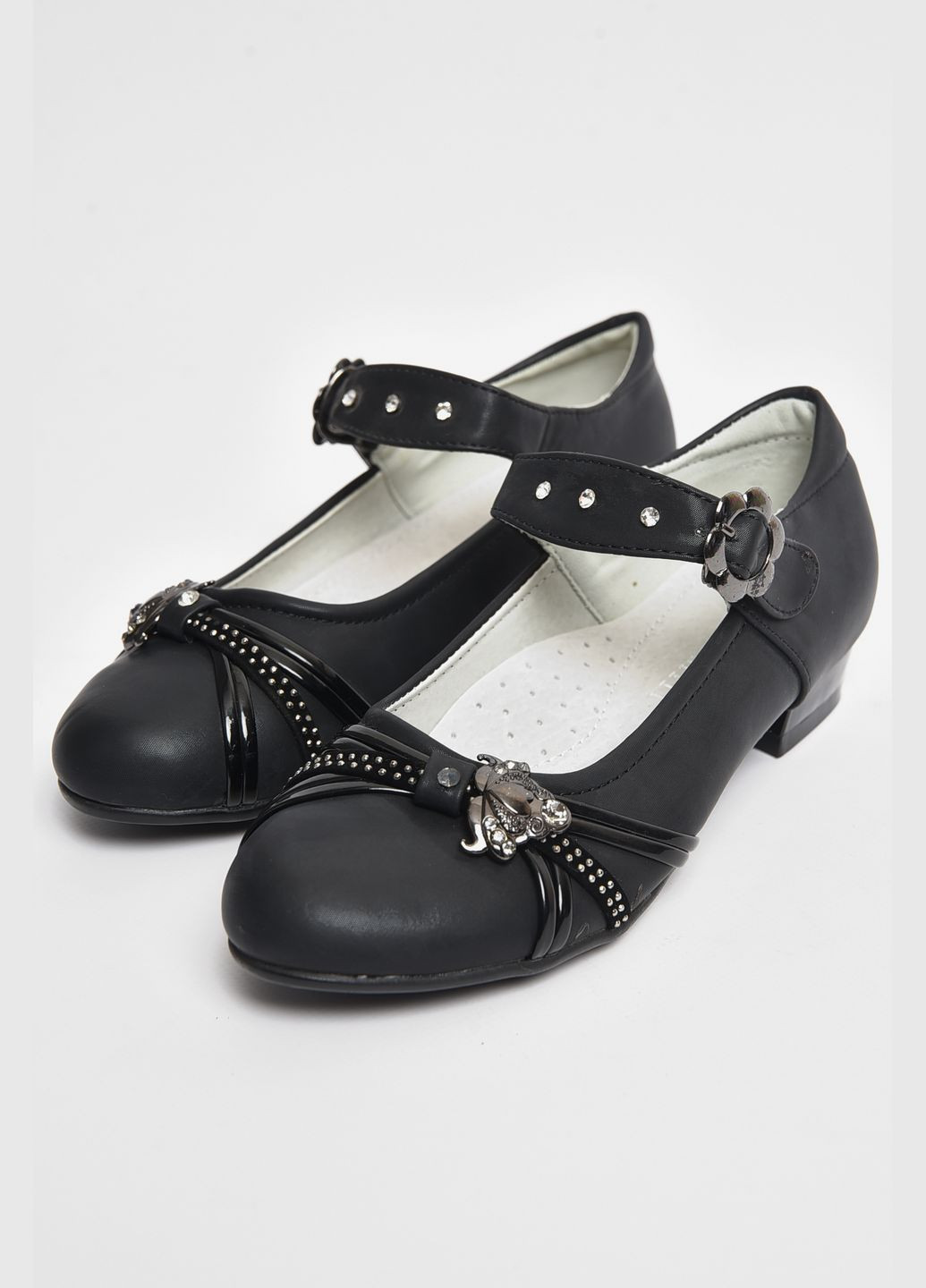 Туфлі для дівчинки чорного кольору Let's Shop (289456737)