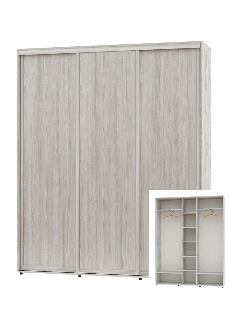Шафа-купе тридверна 210*45*240 Сосна Натті 3 двері ДСП ШК-04 Алекса (360478265)