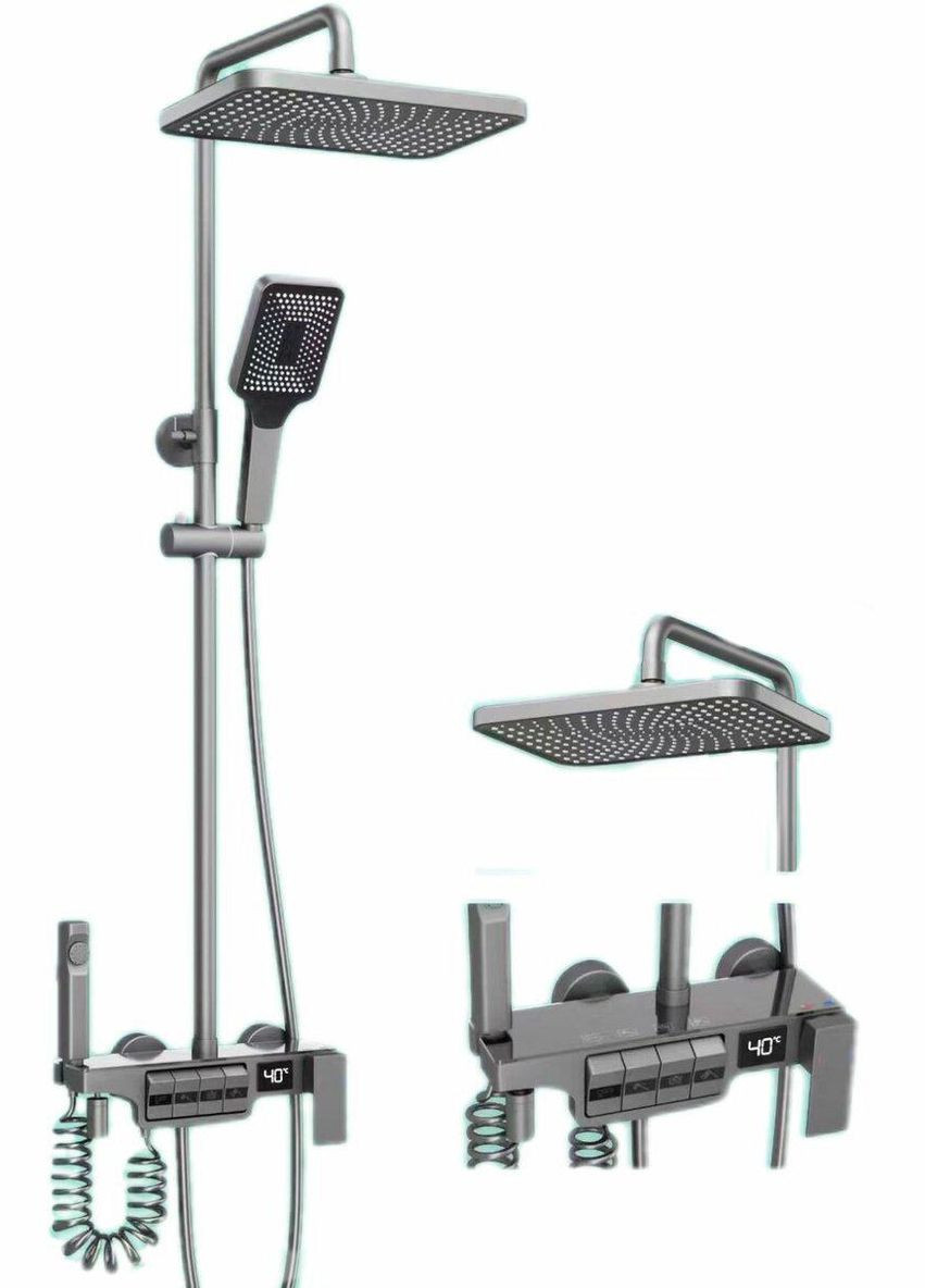 Душевая колонна с индекатором температуры 1634 Platinum (342071952)