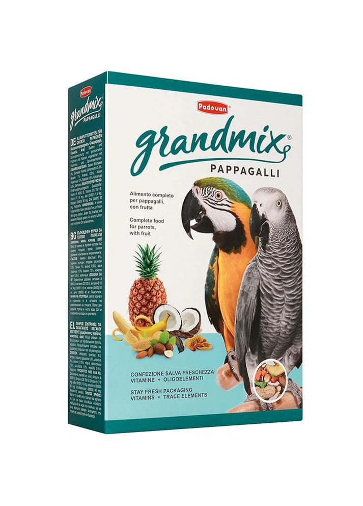 Корм GrandMix Pappagalli 600гр, для великих папуг Padovan (364489059)