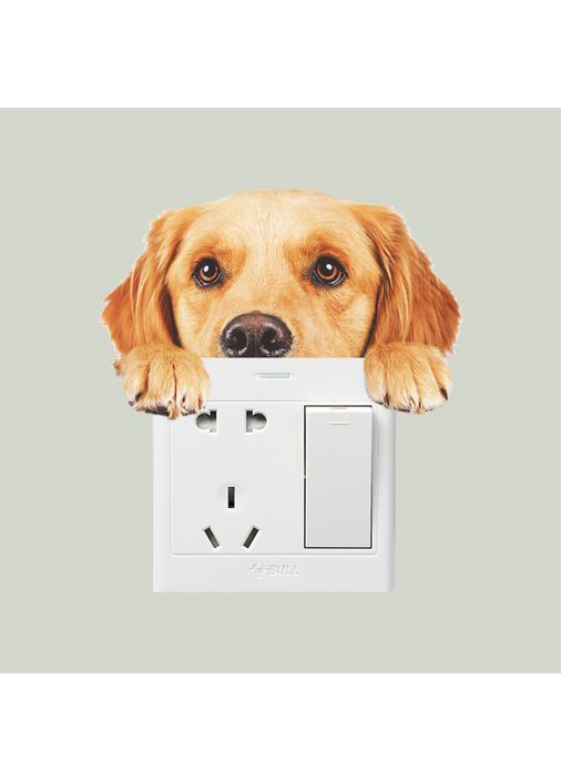 Декоративная накладка на выключатель Собачка2 No Brand (368565991)