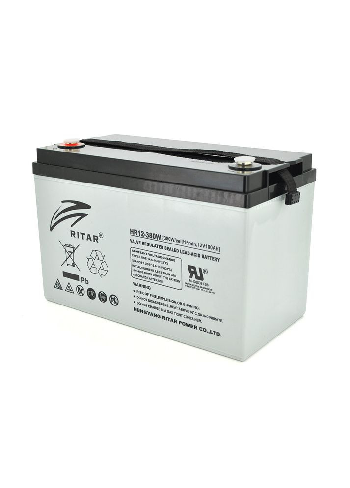 Аккумуляторная батарея AGM HR12380W, Gray Case, 12V 100.0Ah ( 328 х 172 х 215 (220 )) 30.50kg Q1/36 Ritar (303700893)