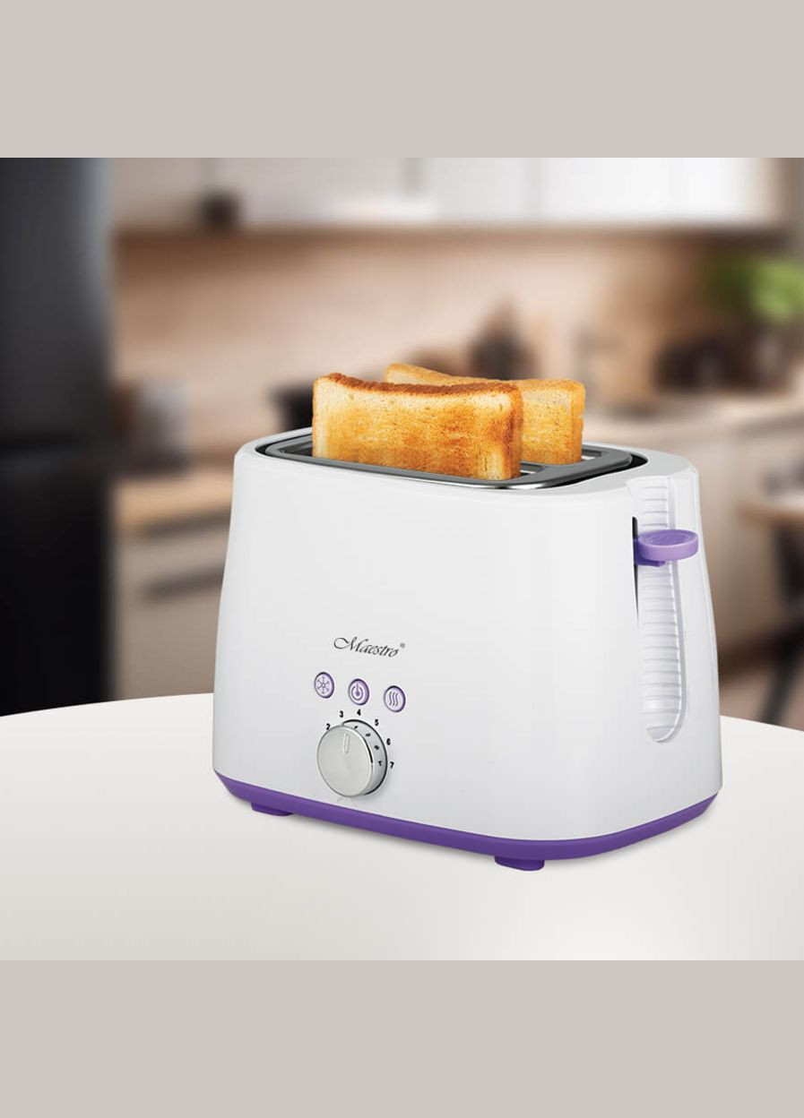 Тостер 850 Вт (MR707) белый Maestro (316632018)
