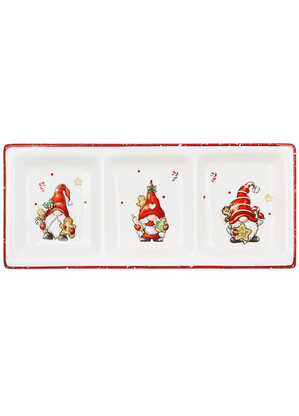 Менажниця керамічна Гноміки з пряниками, 28*12*2.5см BonaDi (306738930)