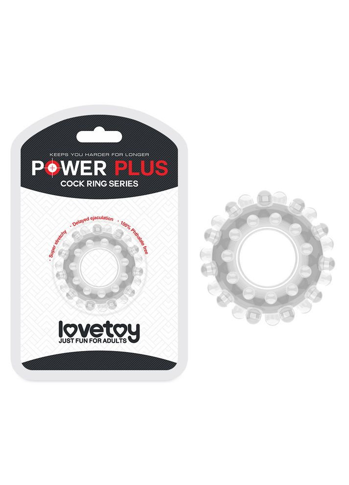 Эрекционное кольцо - Power Plus Cockring 2 Clear Lovetoy (340272623)