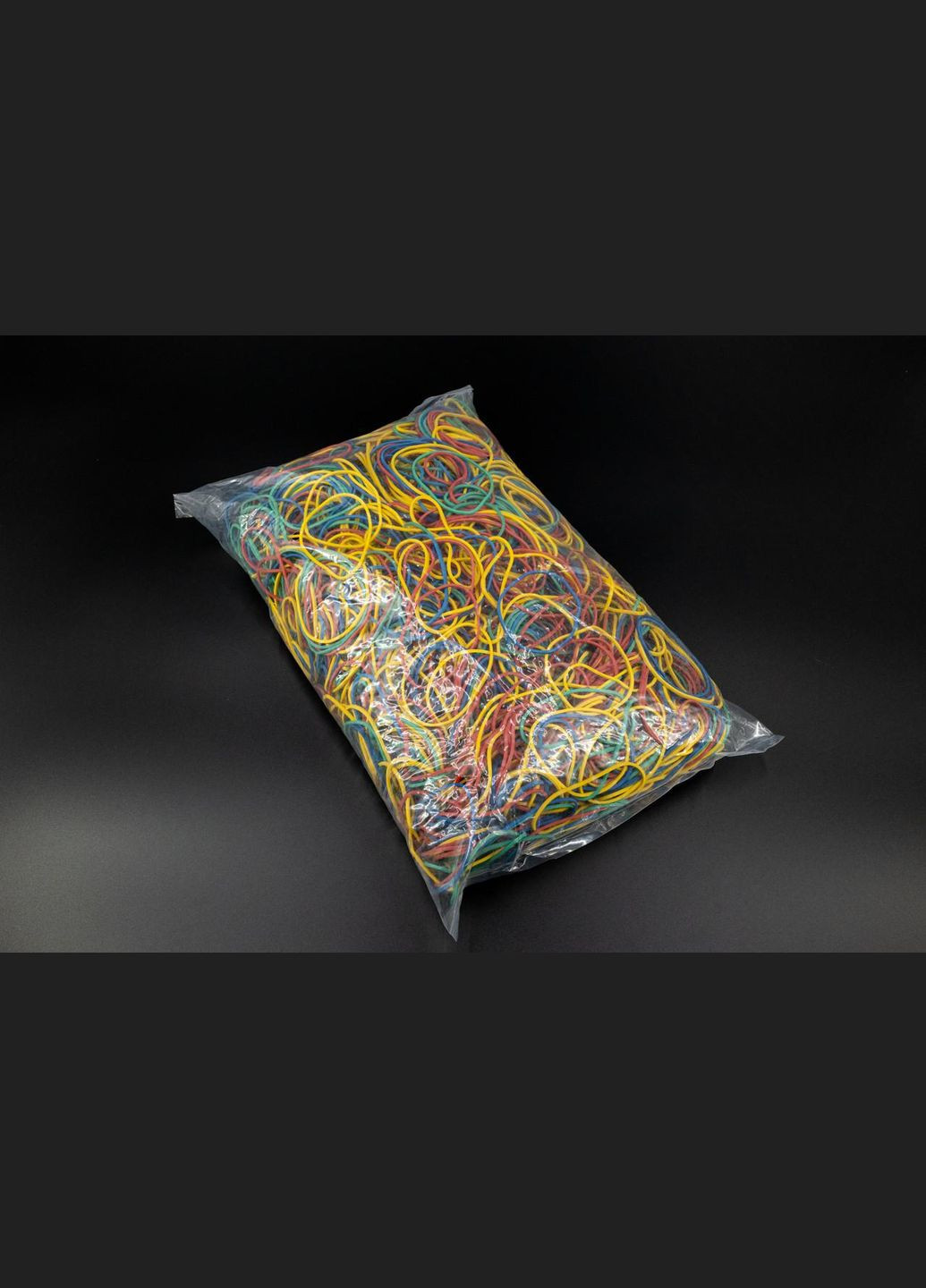 Гумки для грошей канцелярські 50х1,5х1,5мм силіконові 1кг різні кольори HM furnitura (330606591)