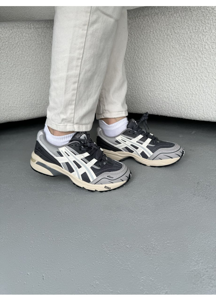 Сірі Осінні кросівки чоловічі asics gel-1090 grey / beige асікс гель 1090 No Brand