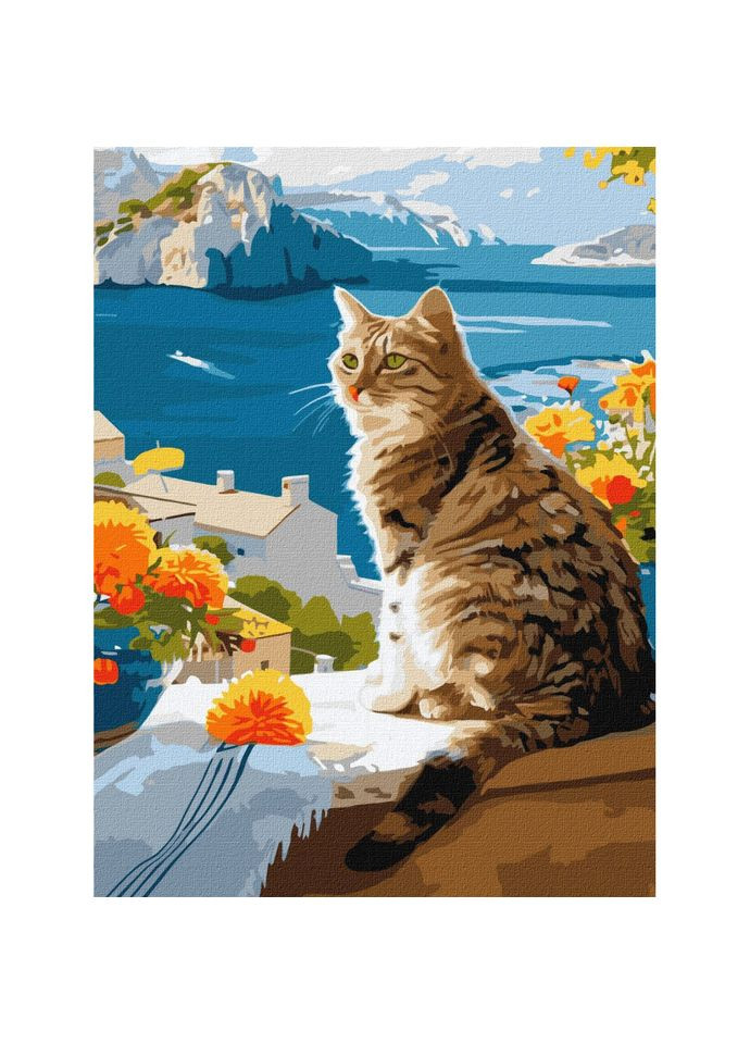 Картина по номерам "Мечтательный котик" KHO6608 Идейка (304411344)