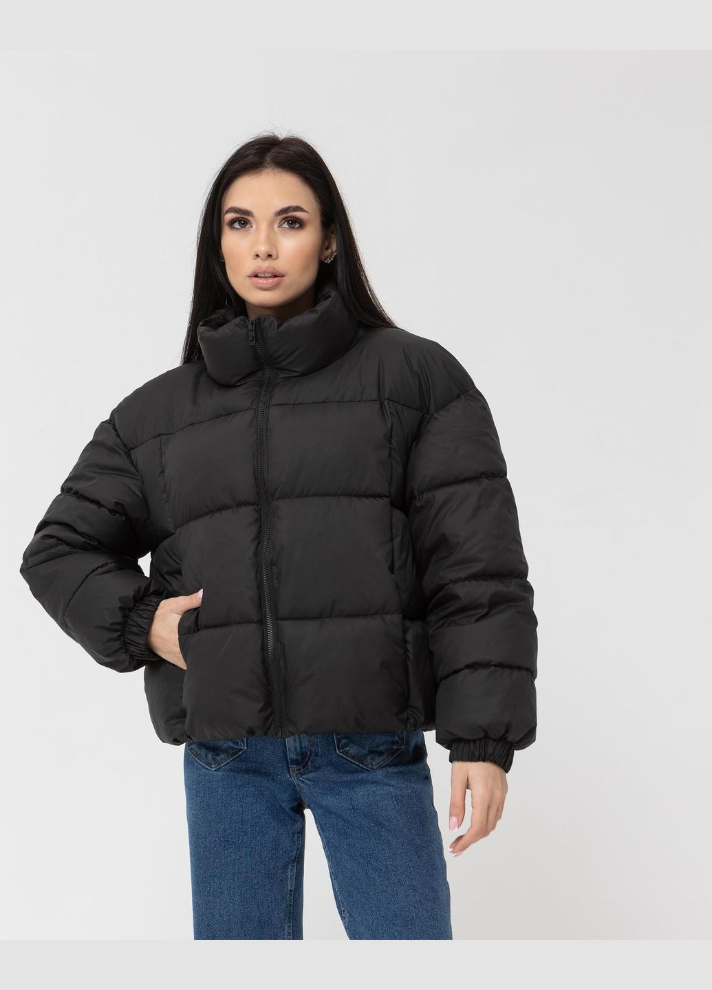 Черная женская куртка (весна/осень) No Brand