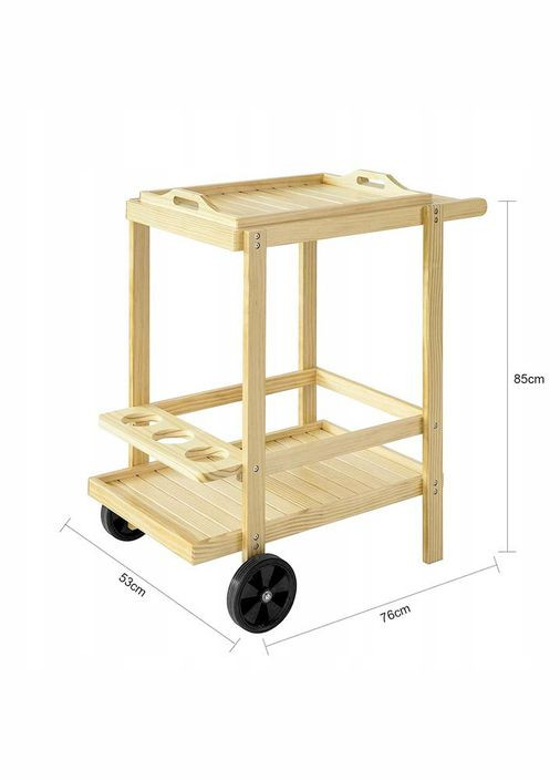 Столик для барбекю из дерева Канкан бланже (СБЮ-000701) No Brand (328960633)
