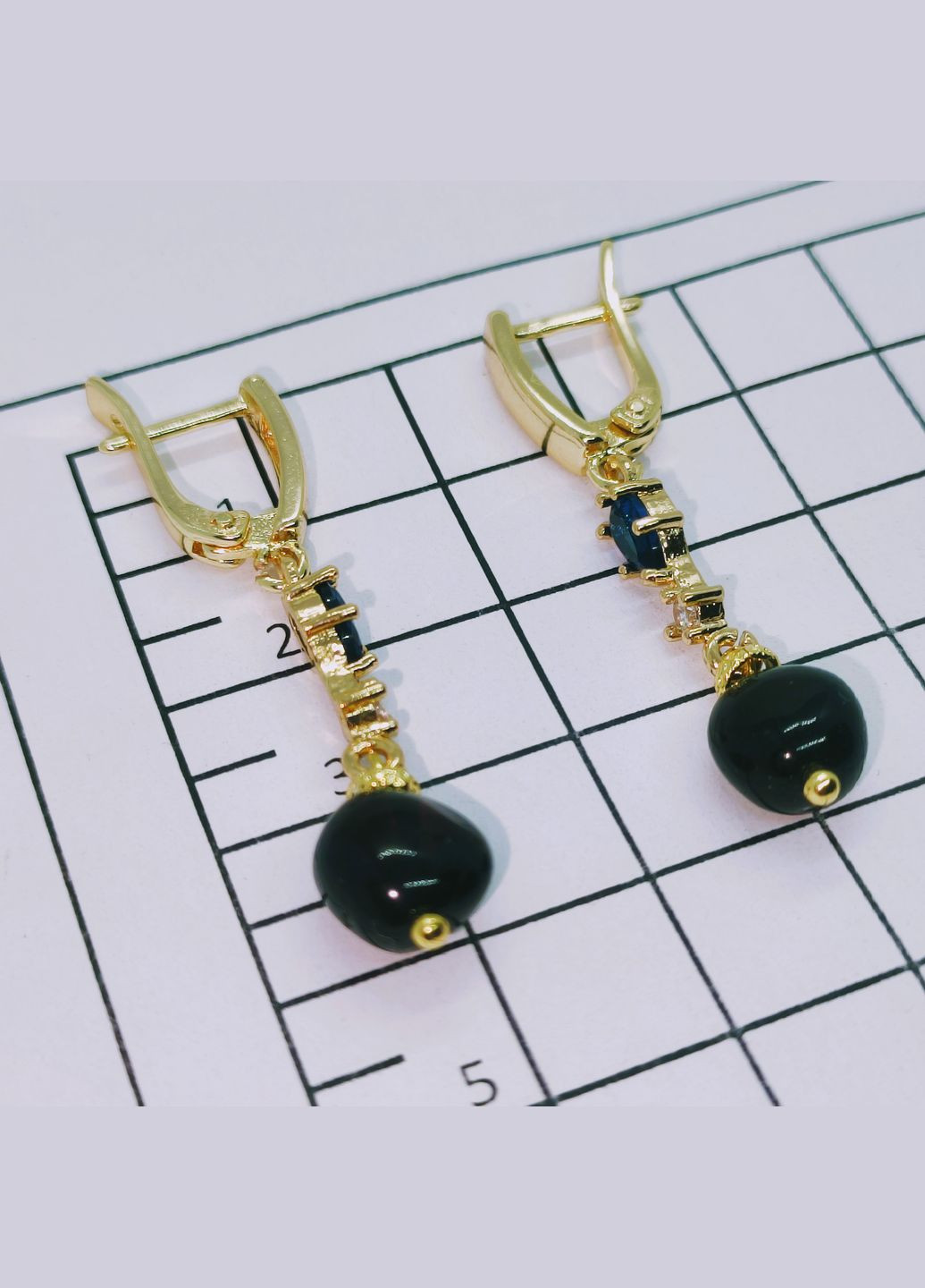 Сережки 3189 з натуральним бурштином MINOV (317271310)