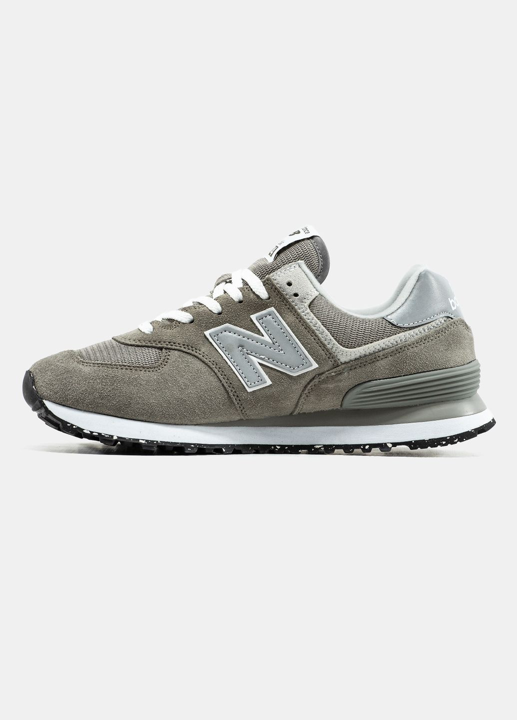 Серые демисезонные кроссовки мужские new balance 574 grey beige | нью беланс 574 серые No Brand