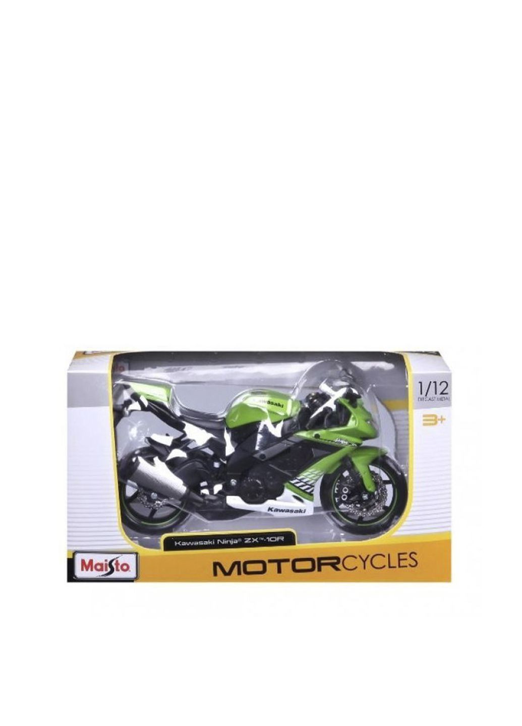 Мотоцикл іграшковий Kawasaki Ninja ZX-10R в масштабі 1:12 колір різнокольоровий CB-00268128 Maisto (319084360)