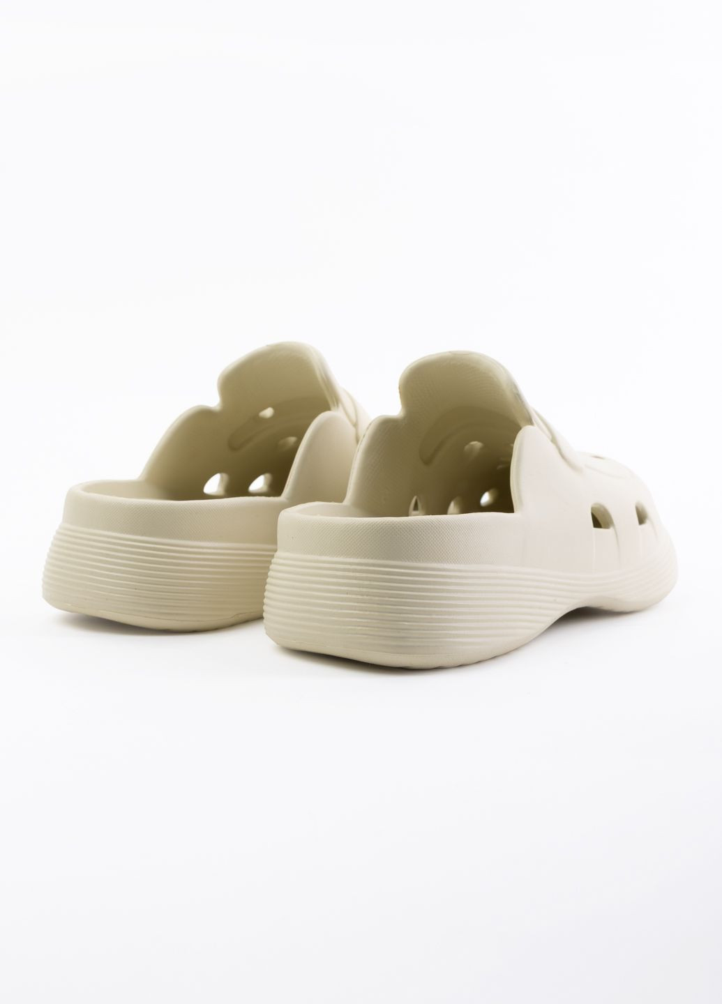 Бежевые кроксы женские b2218-3 бежевые 346198 Power без каблука