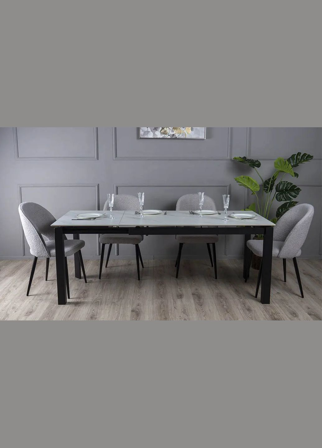 Стол раскладной Ларс 1200/1700x800x750 белый Prestol (352267748)