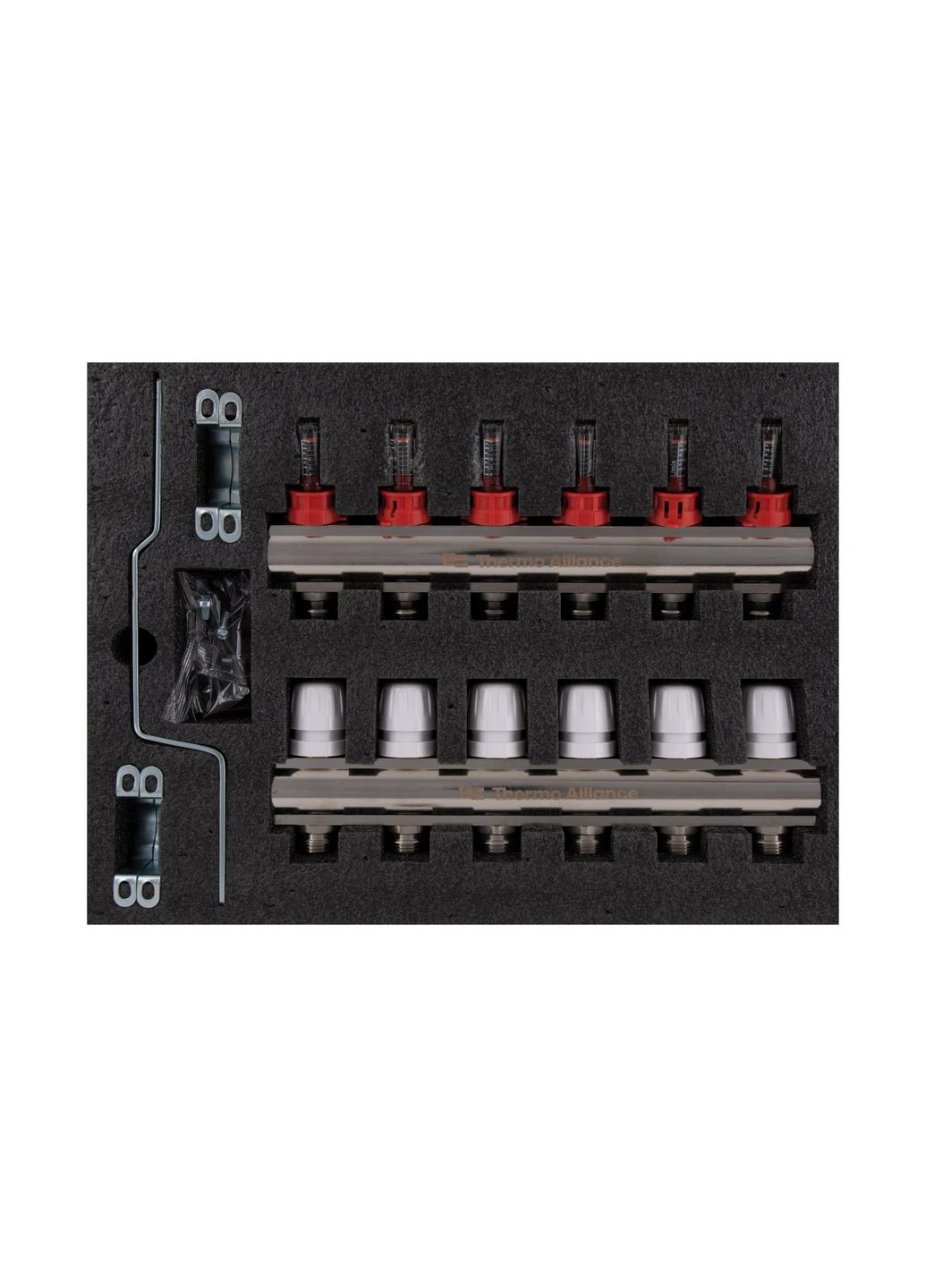 Коллектор с расходомерами Standart 1" 6 выходов Thermo Alliance SD235W6 (341326779)