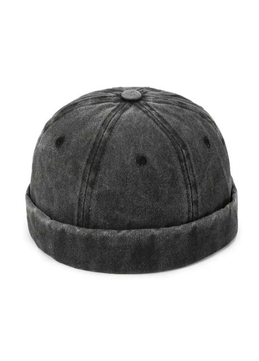 Чорна вельветова кепка докер без козирка,однотонна молодіжна кепка No Brand (366547188)