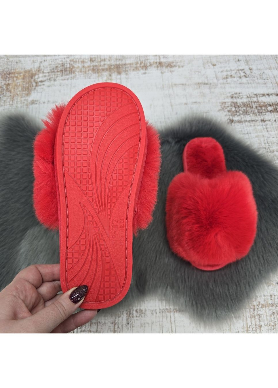 Капці жіночі домашні хутряні Fashion (350879689)