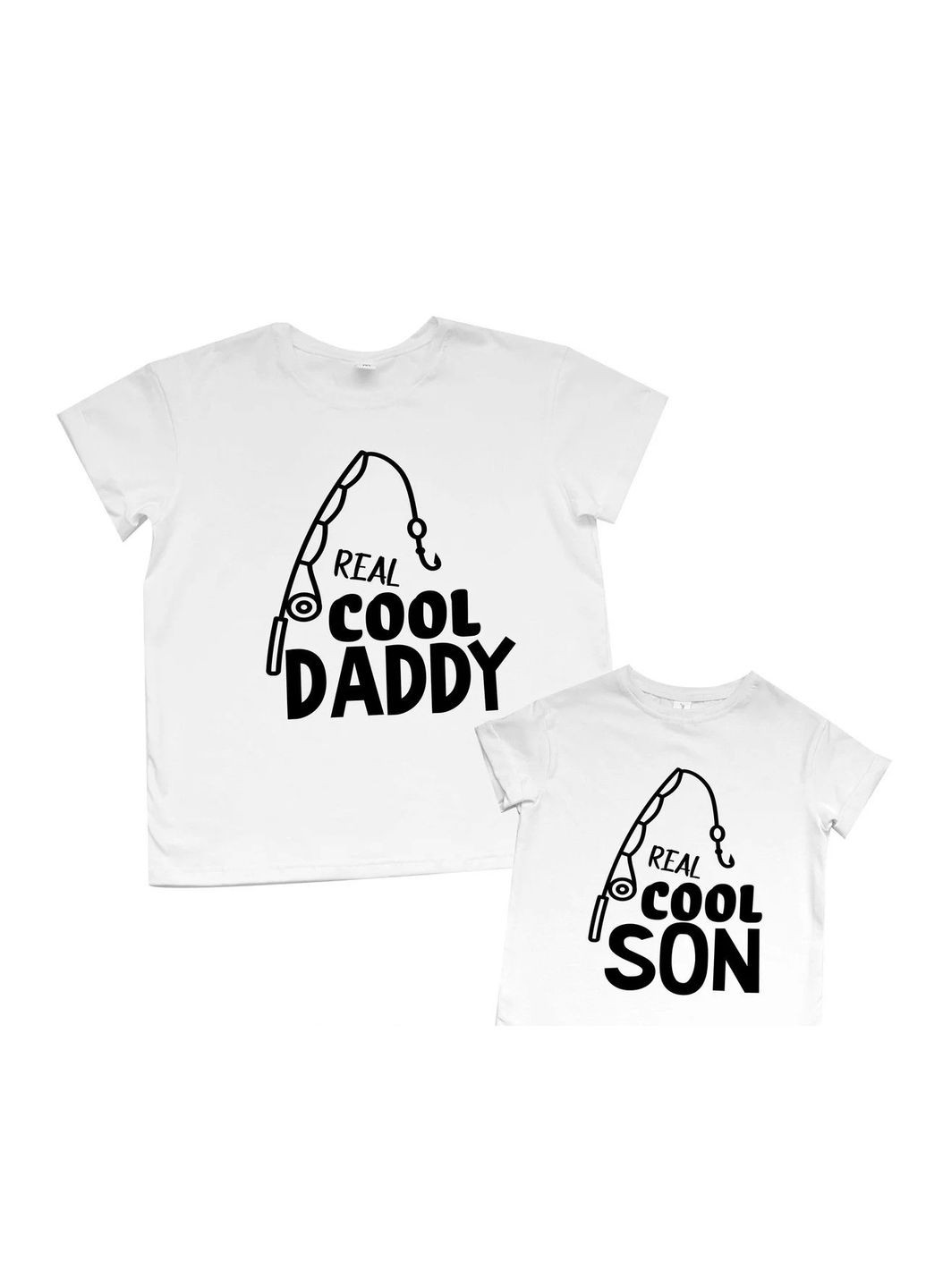 Парная Family Look. Папа и сын "Real cool daddy andon" Кавун футболка (316305122)