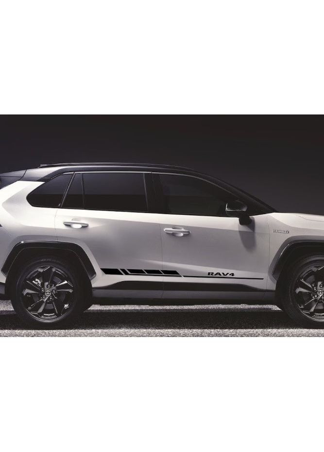 Смуги на двері авто 3D TUNING STUDIO Тойота рав4 RAV4 980х70х0.070мм=4штуки No Brand (362499658)