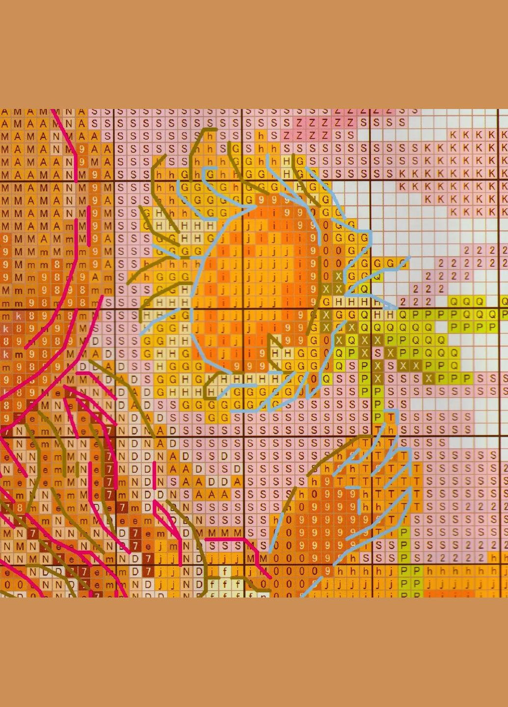 Набор для вышивания по нанесённой на канву схеме "Sunflower Girl". AIDA 14CT printed 30*34 см Joy Sunday (313613143)