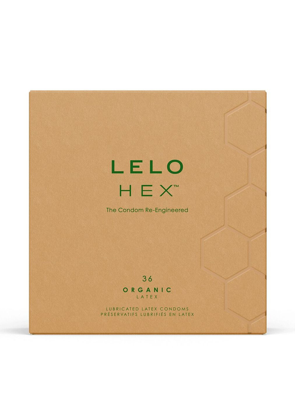 Презервативи HEX Condoms Organic 36 Pack, тонкі та суперміцні Lelo (367837471)