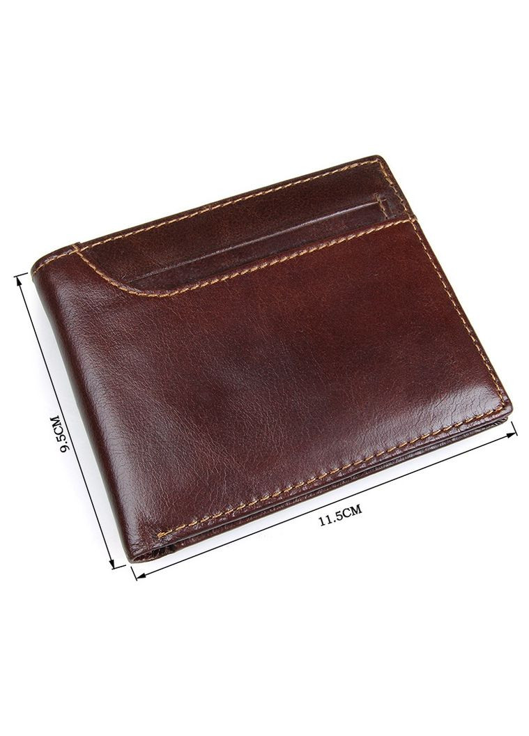 Кошелек мужской Кожаный 14374 Коричневый Vintage (306882272)
