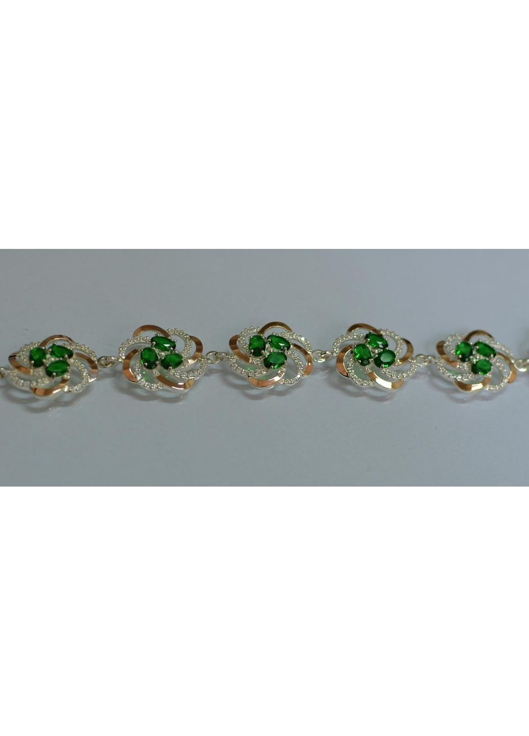 Срібний набір з золотими пластинами Silver Style (367112066)