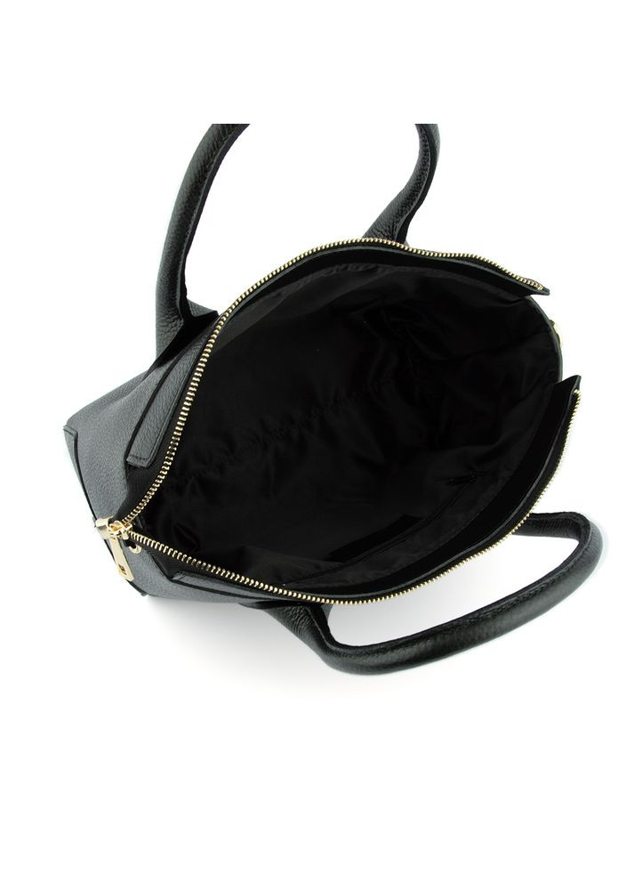 Сумка ділова жіноча шкіряна 03702 чорна Virginia Conti (325989714)