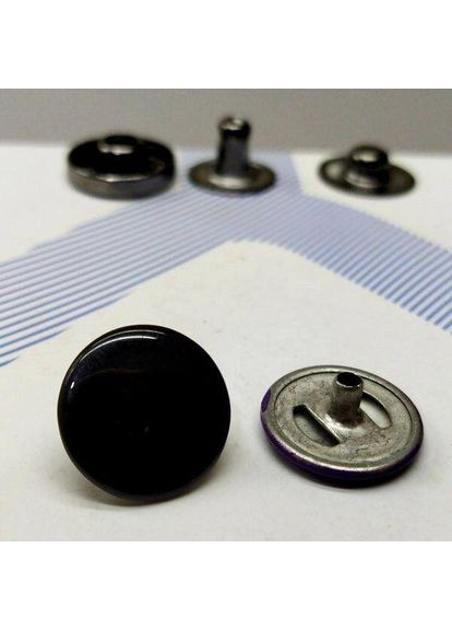 Кнопка Альфа 15мм Чорна (10шт) (00247) Plus-plus (352752220)