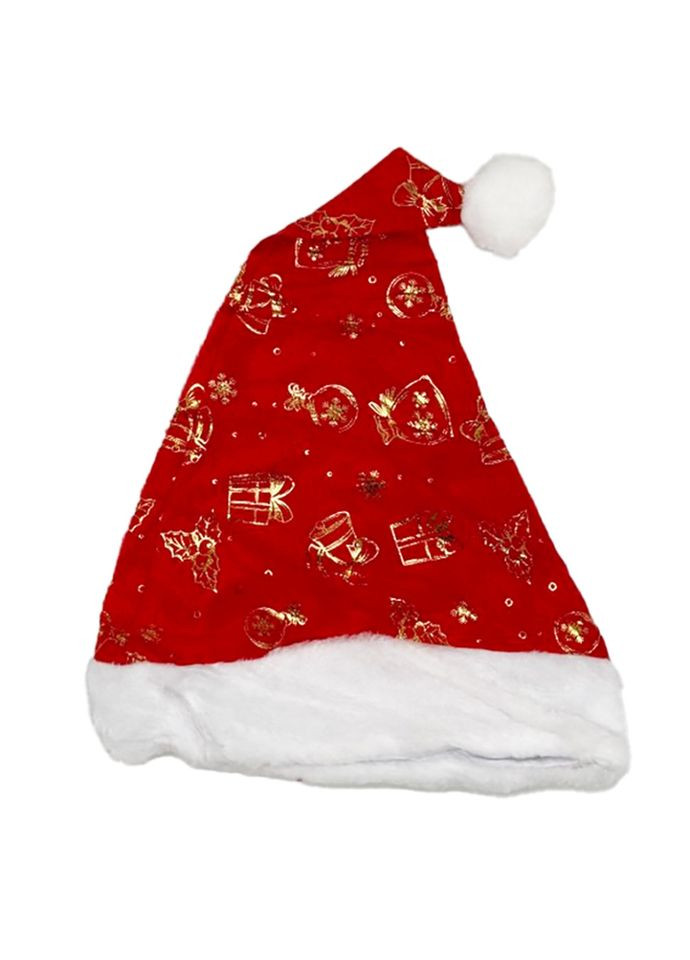 Шапка новорічна "Санта-Клауса" 6241-6-4 з подарунками Bambi (369527842)