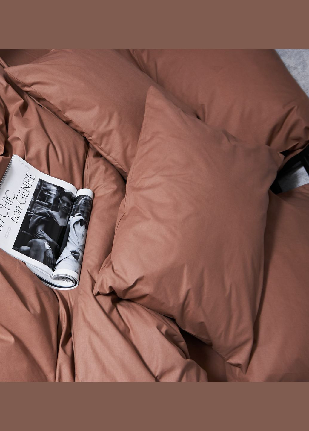 Комплект постельного белья Бязь Gold Люкс «» евро 200х220 наволочки 4х50х70 (MS-820004528) Moon&Star Light Brown (302973785)