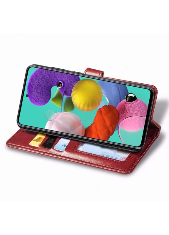 Кожаный чехол-книжка Gallant (PU) для Samsung Galaxy A51 Red Getman (351362110)