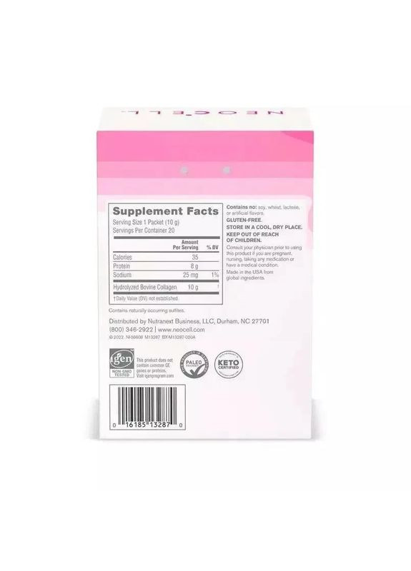 Пептиды Супер Коллагена Super Collagen Peptides, 20 стиков по 10 г Neocell (361116389)