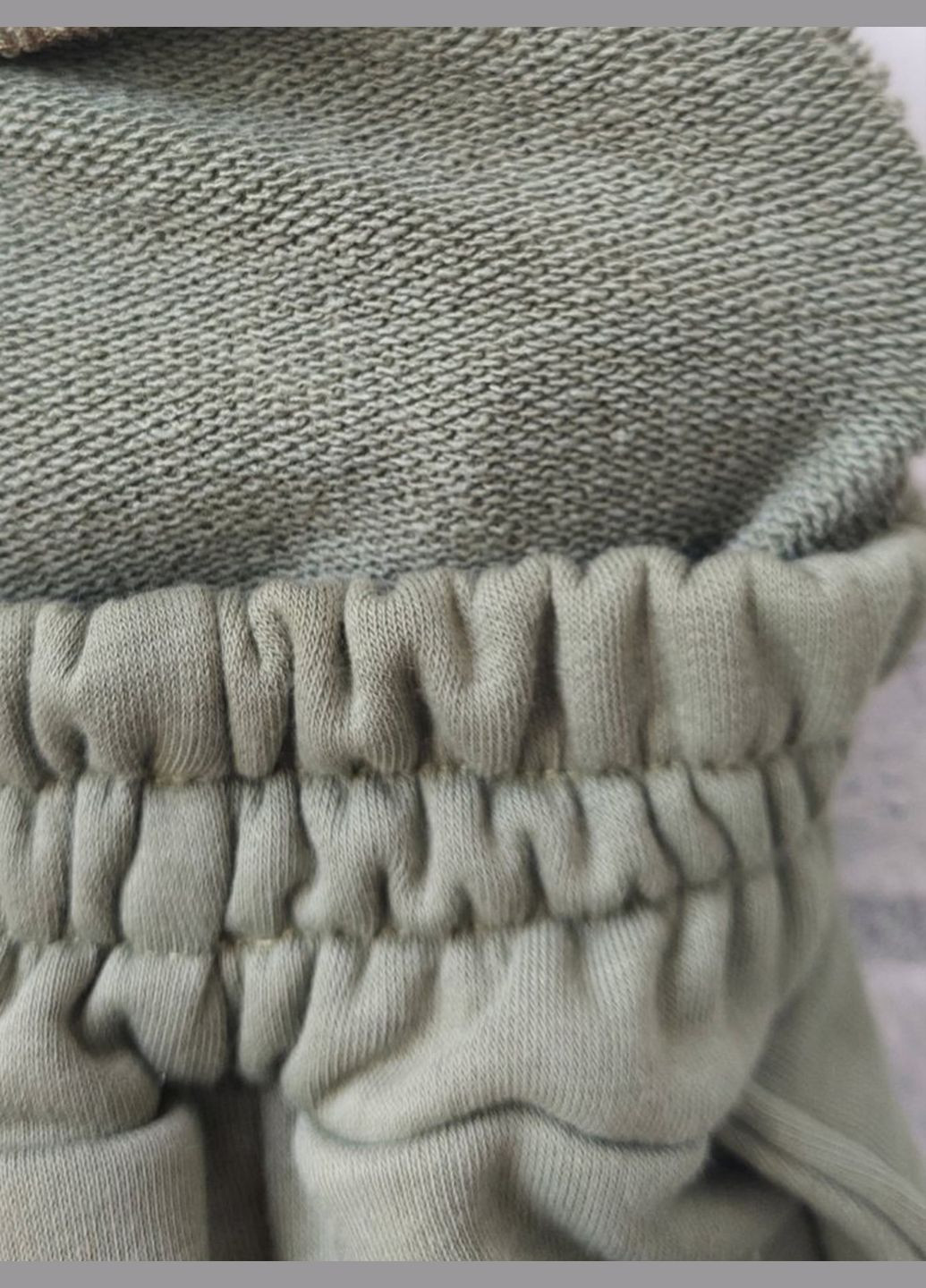 Штани джогери жіночі оверсайз великого розміру накат пума, батал (колір олива), тринитка петля, дуже гарної якості No Brand (315338907)