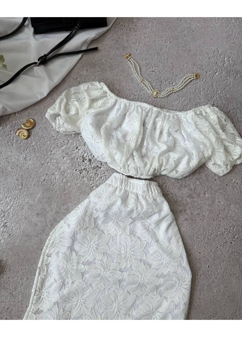 Женский летний комплект из кружева Україна (349817842)