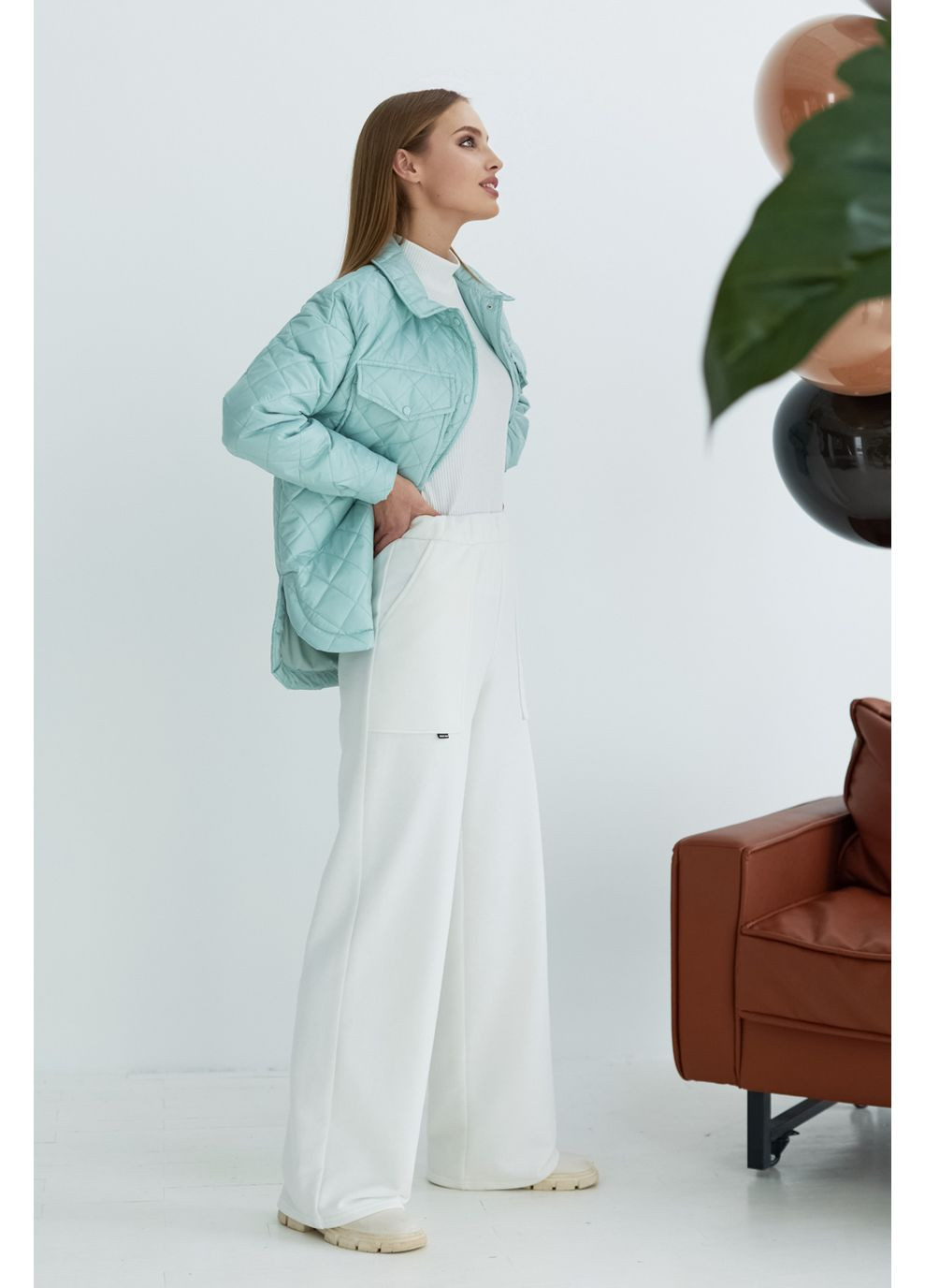 Бирюзовая демисезонная куртка 1983.5146 Seventeen