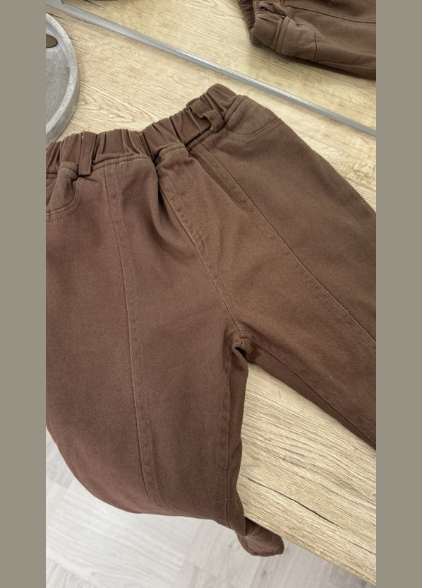 Коричневые праздничный, коктейльный, спортивные, повседневный, карнавальный, джинсовые, нарядные, классические, домашние, пляжный, кэжуал зимние брюки джоггеры, классические, зауженные, галифе, прямые BabyStyle