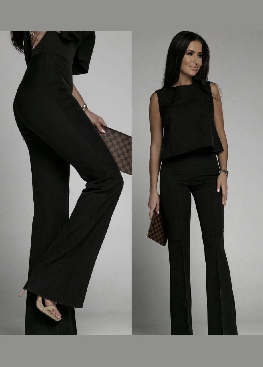 Женский костюм-двойка цвет черный р.42 453239 New Trend (286771994)