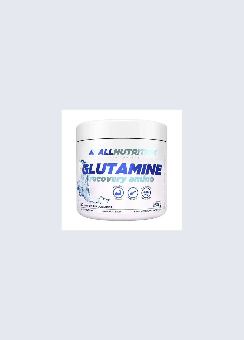 Глютамін Glutamine Recovery Amino 250 г (без смаку) Allnutrition (348140205)