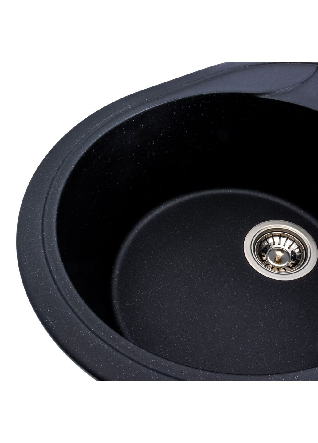 Гранитная мойка для кухни ONYX 5847 матовая Черный металлик Valeso (358059304)