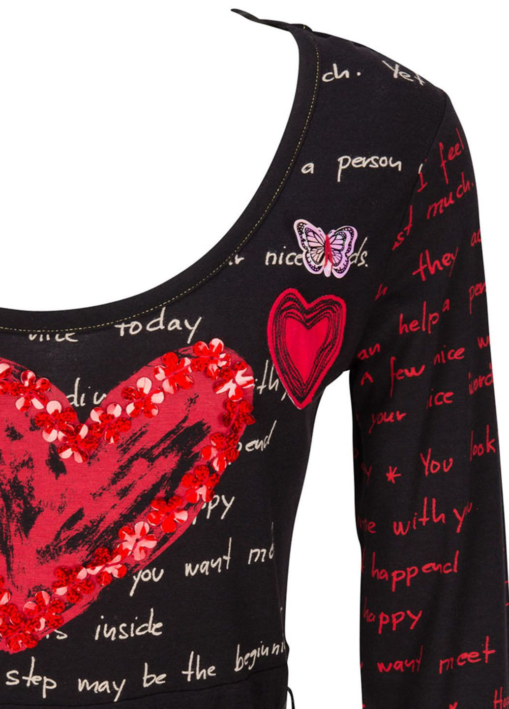 Чорна повсякденний сукня чорний Desigual