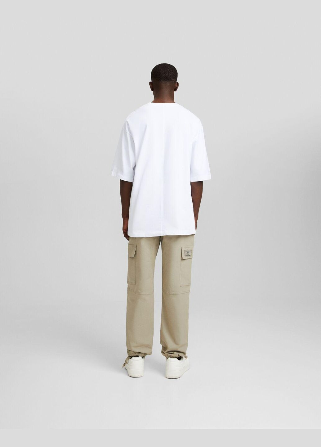 Штани демісезон,сіро-бежевий, Bershka (303323959)