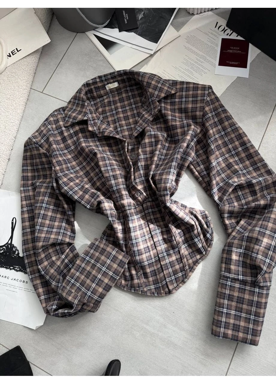 Сорочка у клітинку No Brand (386138529)
