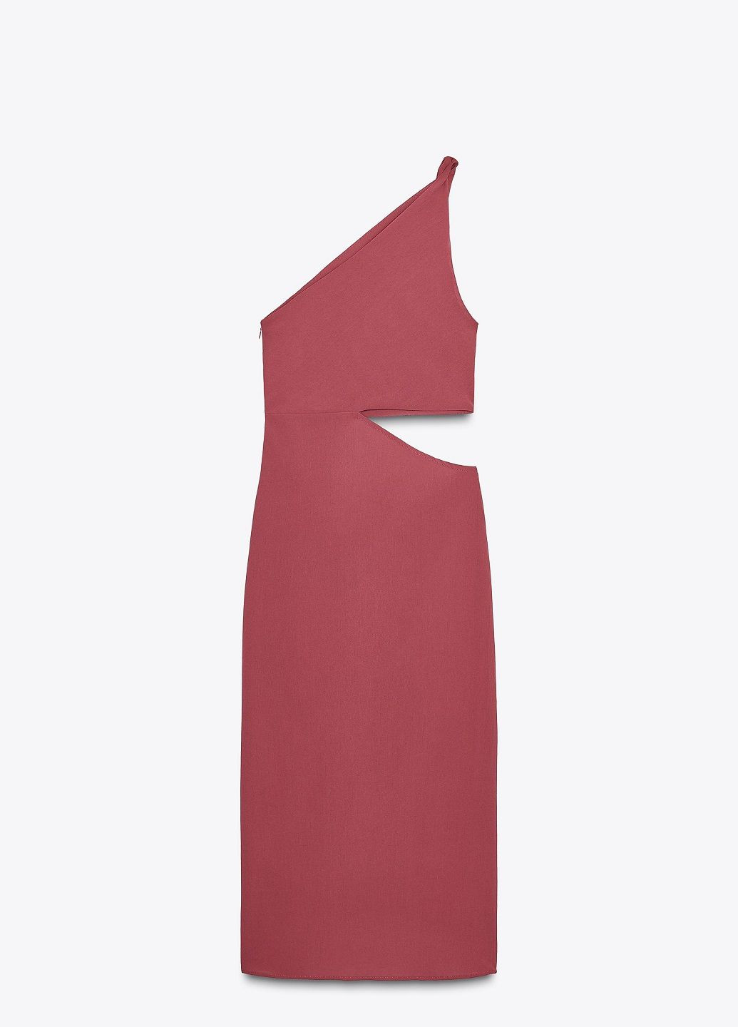 Бордовое праздничный платье Zara однотонное