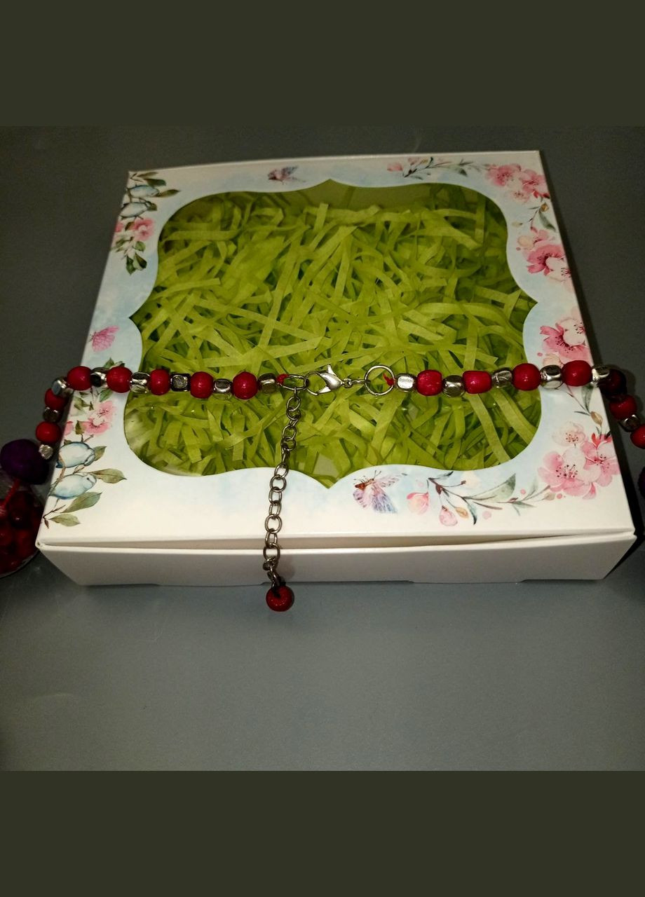 Намисто ручної роботи в стилі бохо. Блакитне жіноче намисто+подарунок No Brand (342384777)