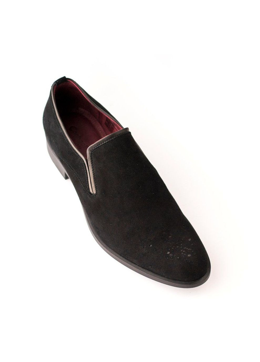 Черные замшевые туфли 488 Conhpol без шнурков