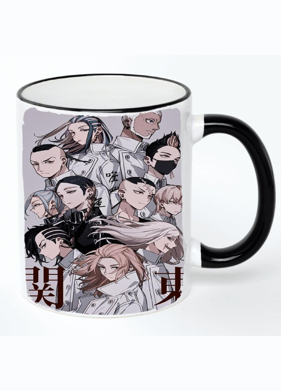 Чашка Токійські месники Аніме #001 (кухоль, кружка) Біла з чорною ручкою 330 мл No Brand (322715808)