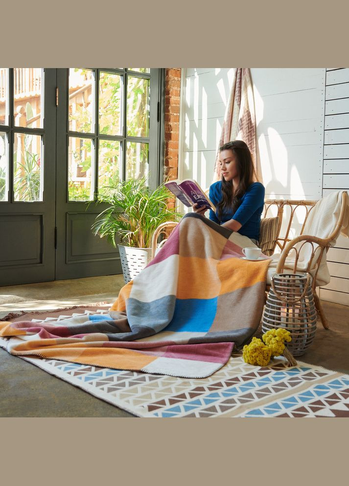 Плед-покрывало Kassandra - 150x200 хлопок 450 гр/м2 квадро IDEIA (315146420)