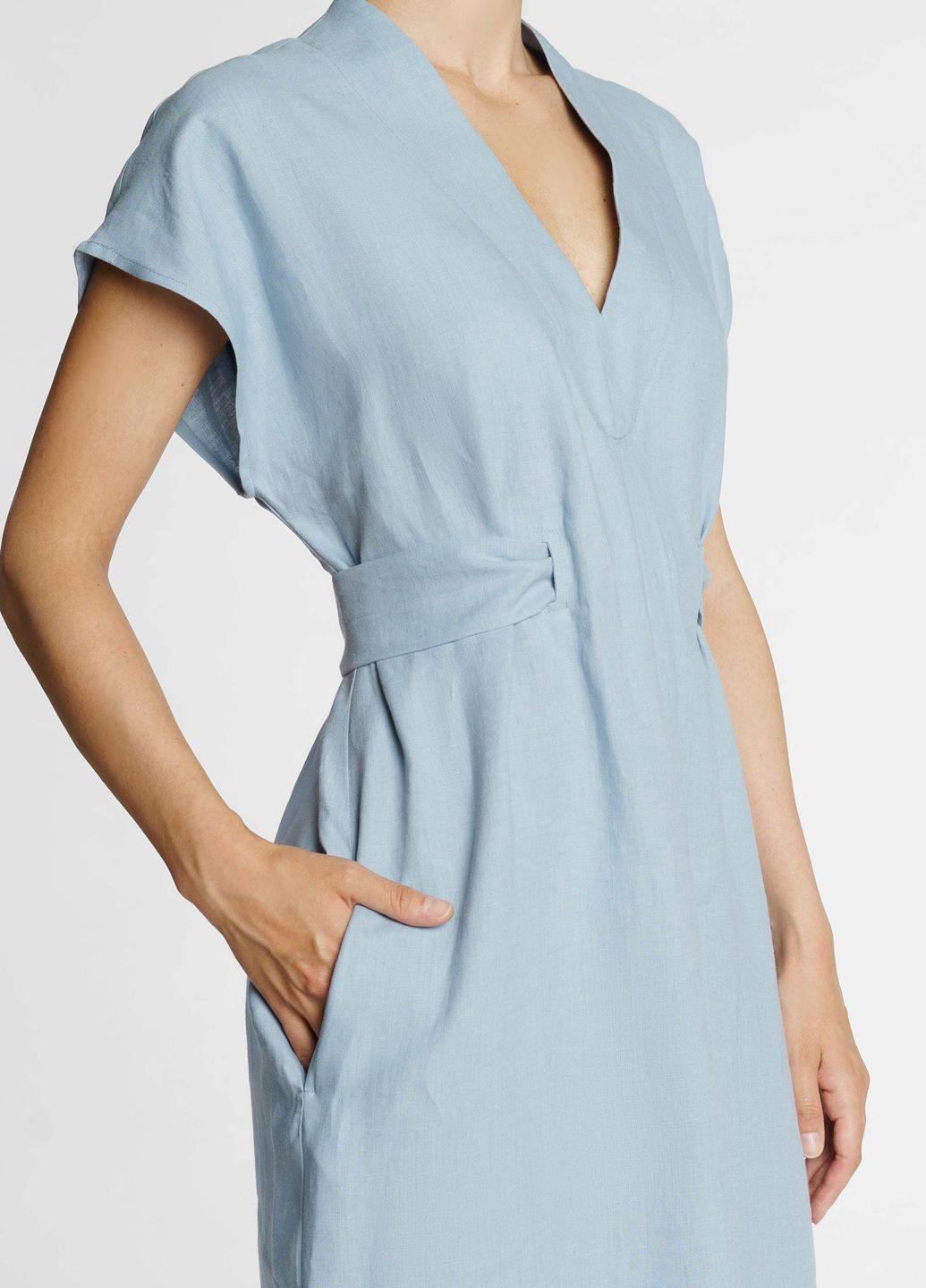 Блакитна кежуал сукня жіноча блакитна Arber